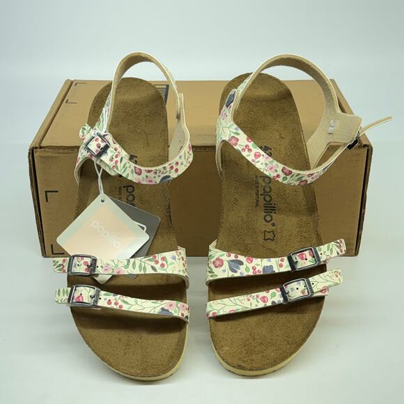 Birkenstock Papillio Womens Lana Sandals Meadow Flowers Beige Size 10 EU 43 NWOB - Picture 4 of 5